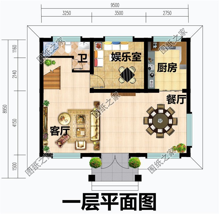 卧室,卫生间,露台; 以上就是小编推荐的农村9米x10米农村户型图以及
