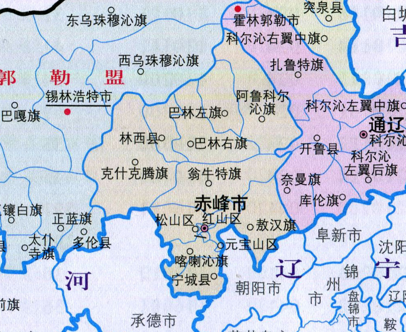 赤峰各旗县人口_赤峰各旗县地图