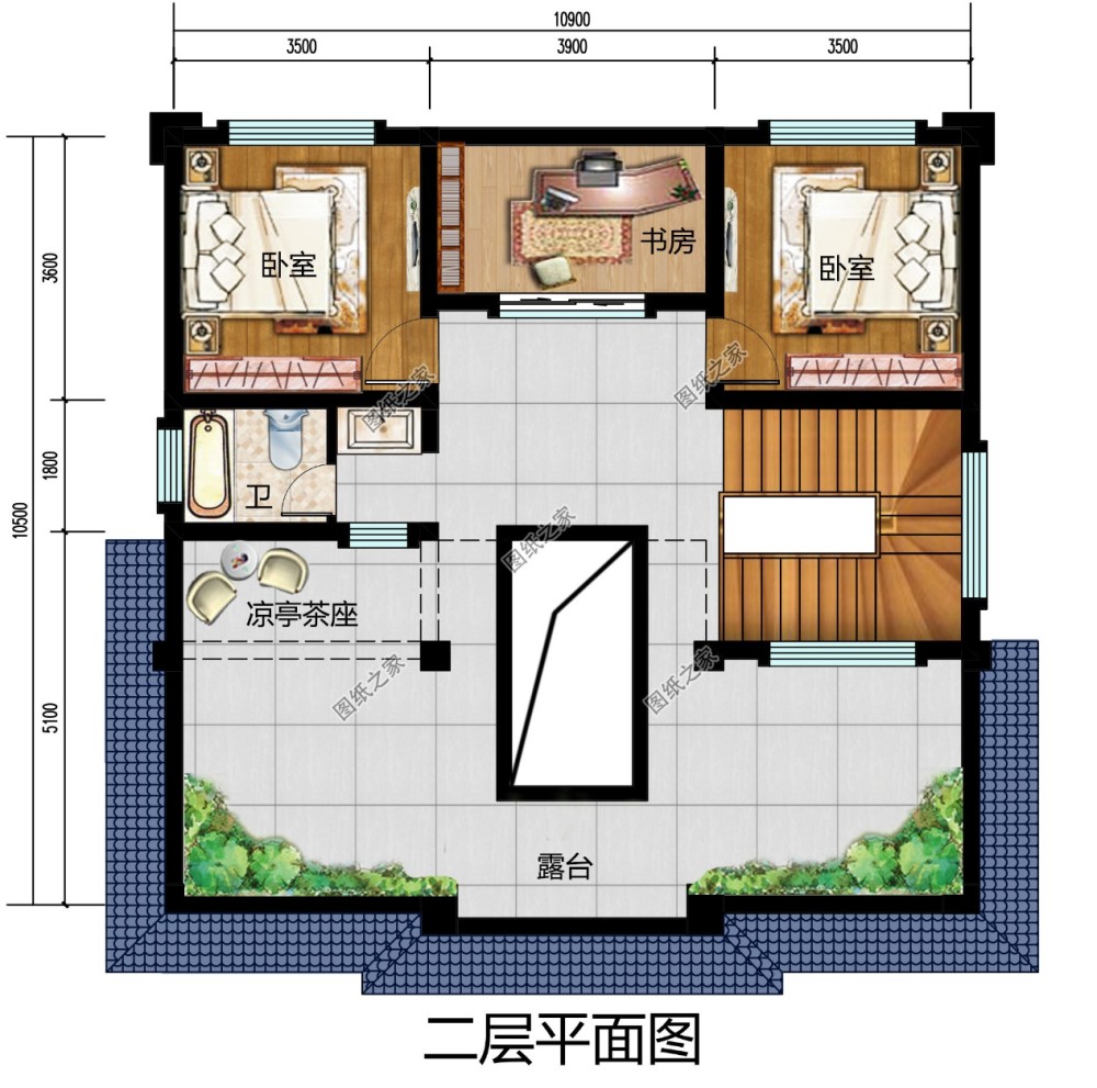 120平米左右农村小四合院设计,韵味十足,领略中式建筑