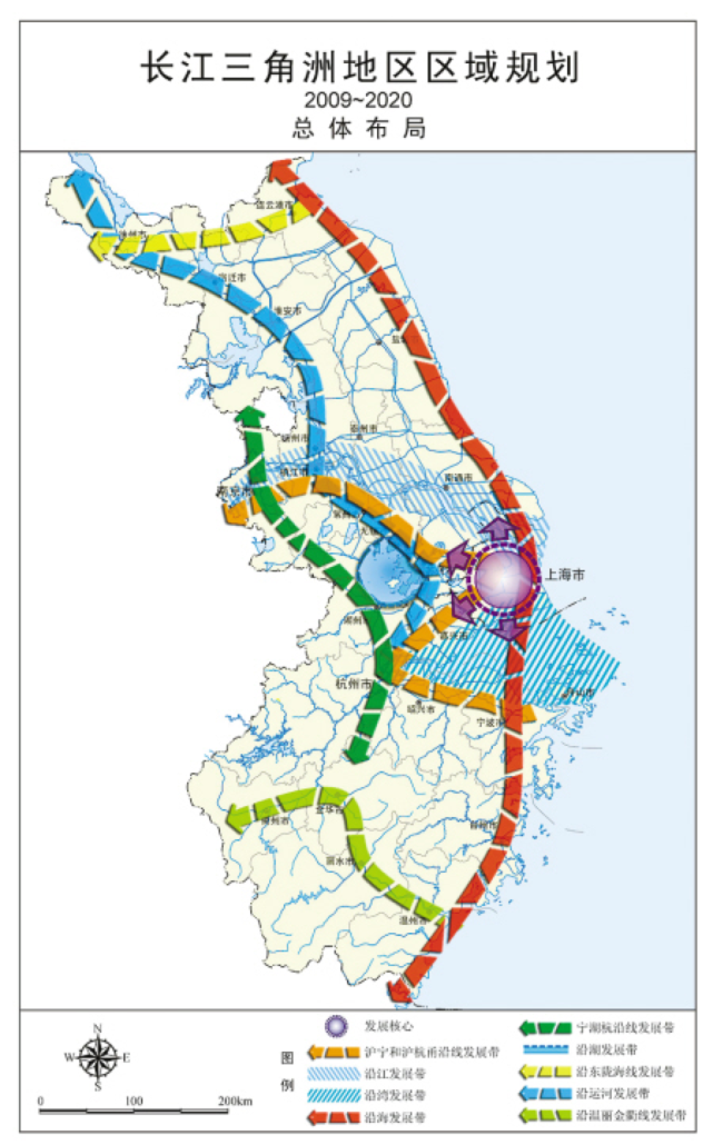 再逐渐成为能够影响世界的城市群,今天的长三角在