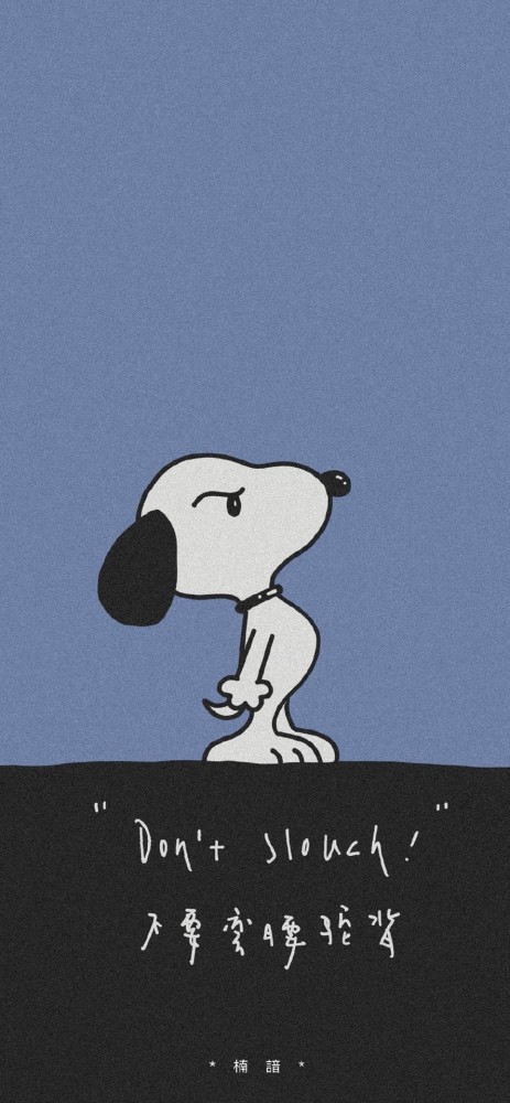 手机壁纸丨史努比snoopy 蓝色系