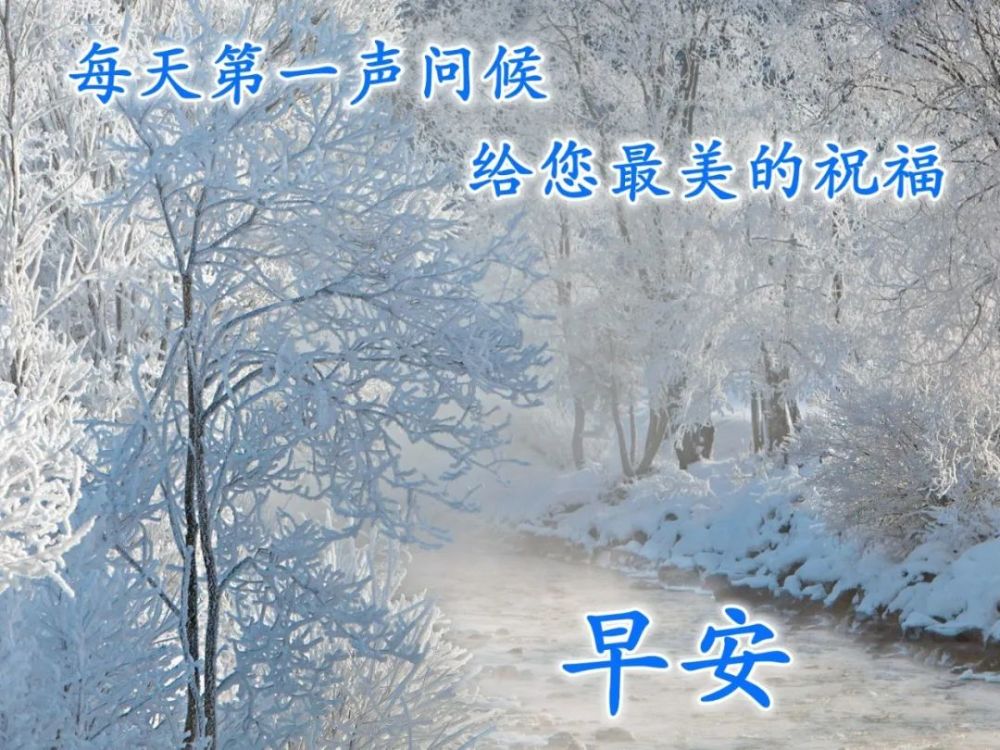 冬天的问候祝福语冬天里最温暖的话早上好问候语带图片早上好问候语动