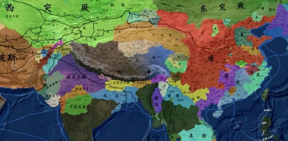 公元620年 形势图