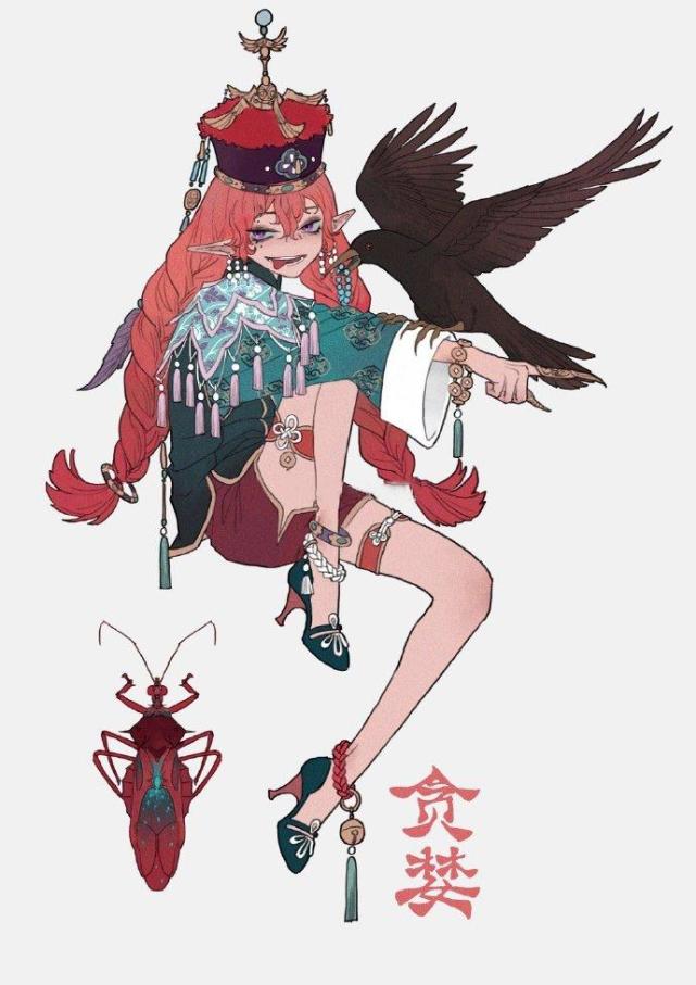 七宗罪拟人:嫉妒和懒惰颜值最高,暴怒还被铁链捆着