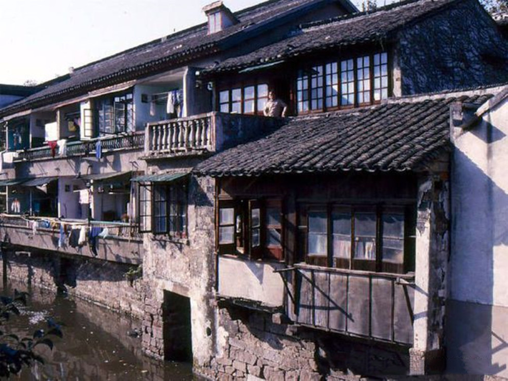 老照片:80年代的苏州,小桥流水人家,记忆中的江南水乡古韵