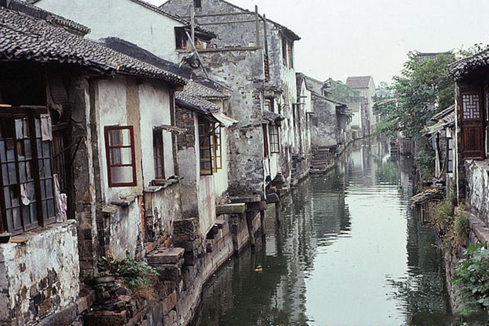 老照片:80年代的苏州,小桥流水人家,记忆中的江南水乡