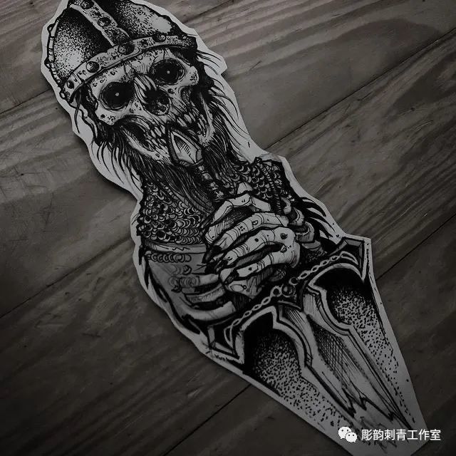 《暗黑》——black/暗黑纹身刺青手稿