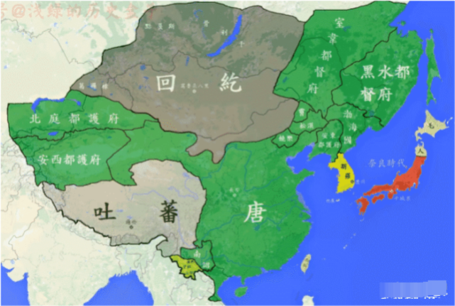 通过地图看唐朝版图变迁:一个庞大帝国,最后走向瓦解!