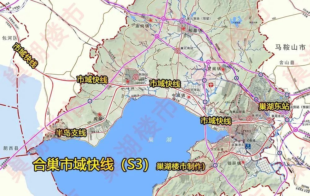 线路拟串联长临河,烔炀,中垾等沿线乡镇及巢湖市主城区_腾讯新闻