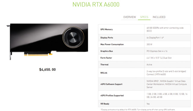 英伟达发布rtx a6000专业显卡,彻底放弃quadro品牌