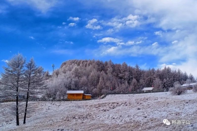 北国风光雪域驼梁