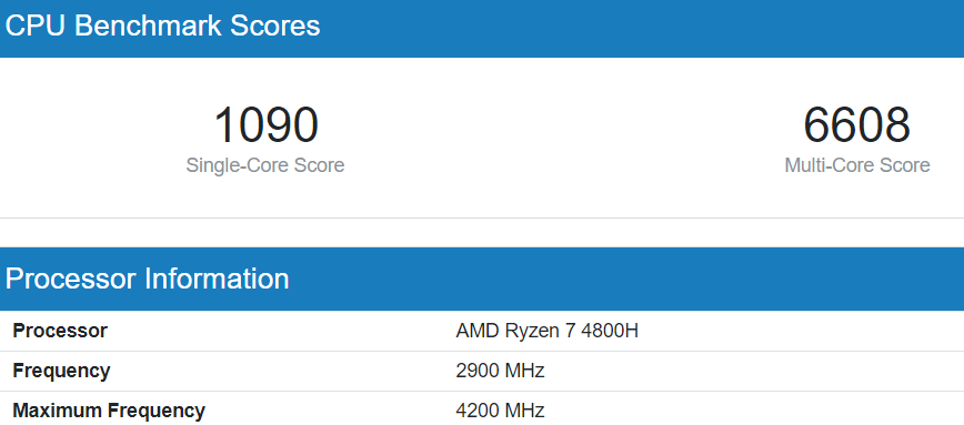 amd ryzen 7 5800h比4800h快250-300 mhz