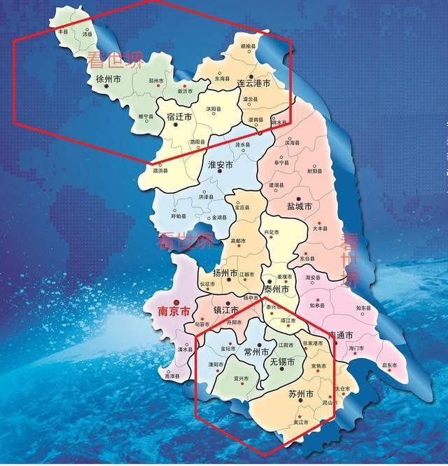 江苏省域副中心,苏州坐实苏南地区,苏北区域则很难权衡!