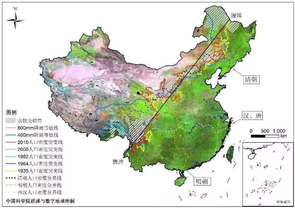 胡焕庸线是我国重要的人口分界线_胡焕庸线(2)