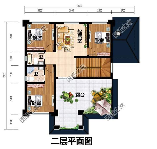 130平农村自建二层房效果图,南方和北方都能建的三款设计