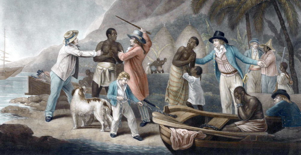人们对于欧洲人的黑奴贸易印象深刻.