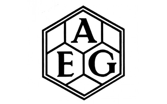 aeg新标志aeg海报1909年,贝伦斯设计的aeg涡轮机工厂[aeg-turbinen