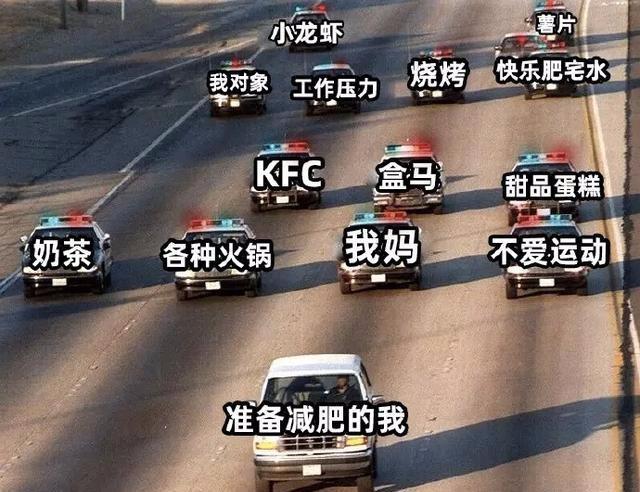 "每当我减肥时总有外界因素干扰我,这也太形象了!"哈哈哈