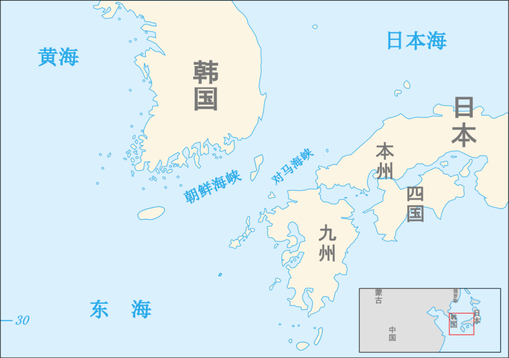 对马海峡地图,对马岛是日本领土