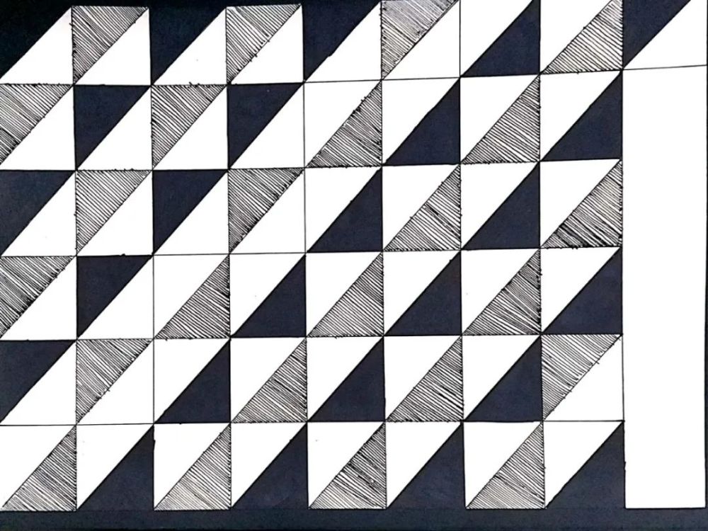 作品展示 主题:重复构成创作(无主题) 纸张尺寸:a4黑卡,16开白卡 邹