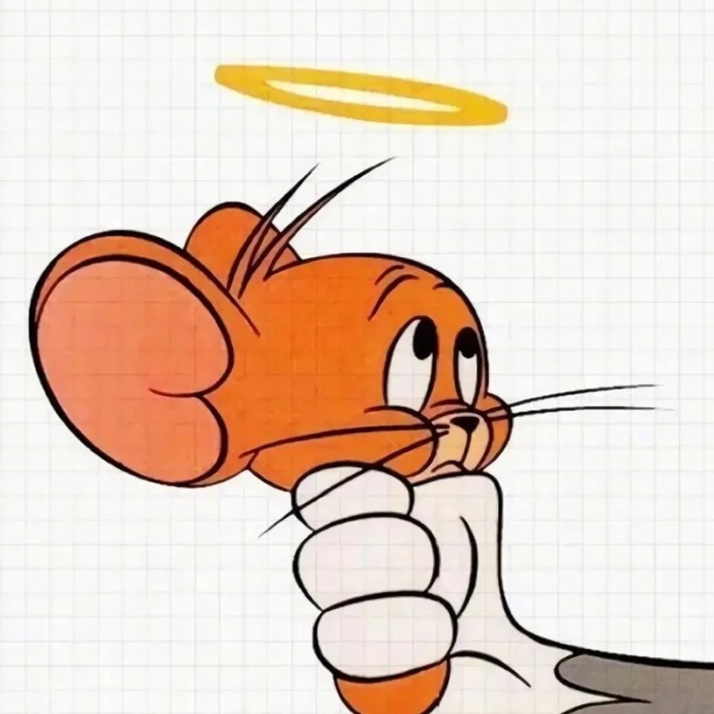 猫和老鼠主题头像 等星星都睡着了 再说想你