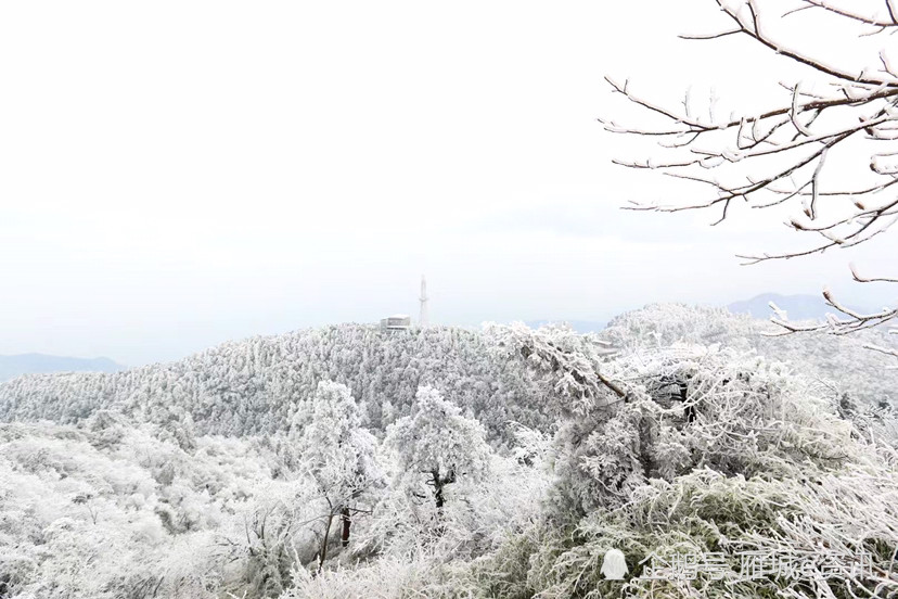 湖南南岳衡山看雾凇雪景徒步游记
