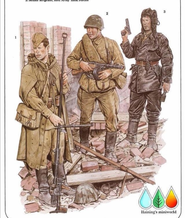 二战苏军军服图册,和同时期德军比怎么样?