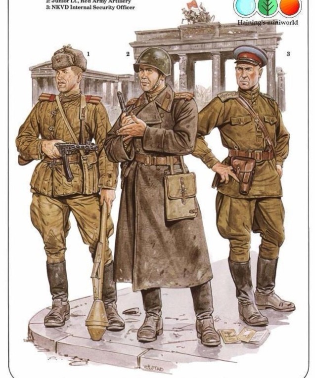 二战苏军军服图册,和同时期德军比怎么样?