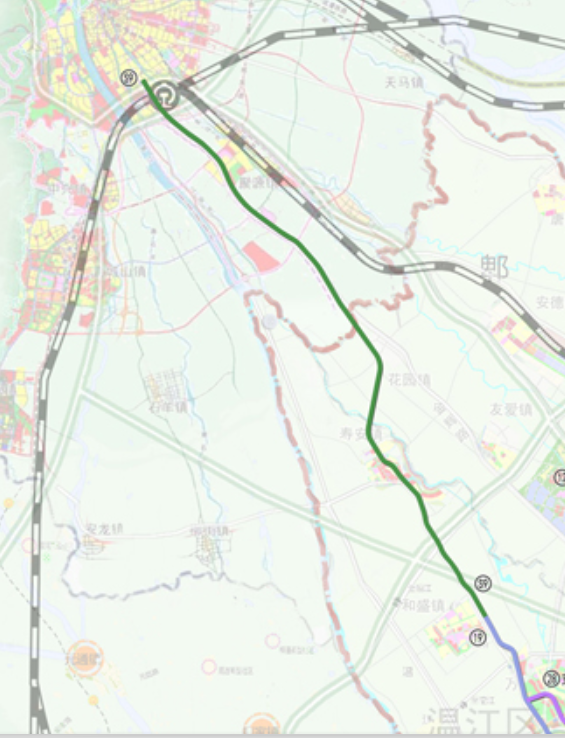 彭州市s10/s10支线市域铁路将直达
