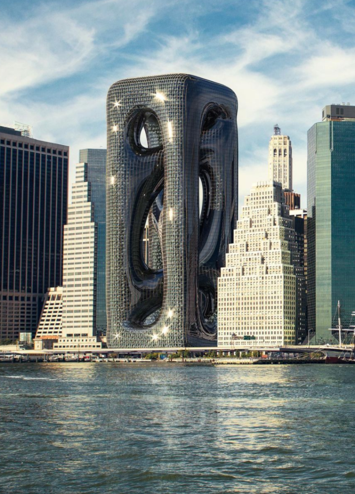纽约"液体"摩天大楼来了!璀璨夺目,惊艳整个曼哈顿!