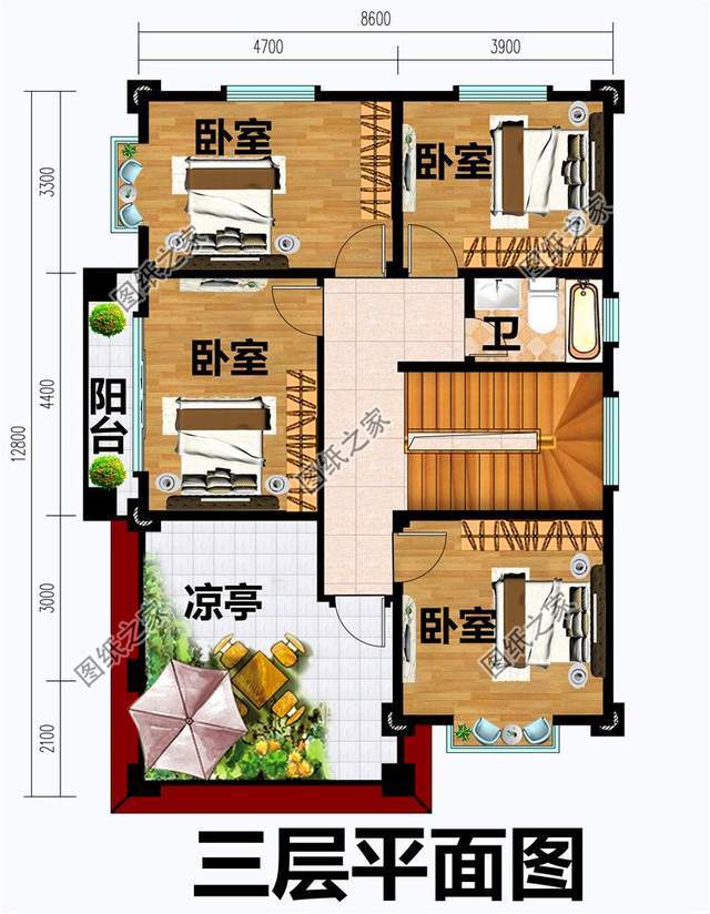 农村二间三层自建房图,小开间大惊喜,快看看适合你吗