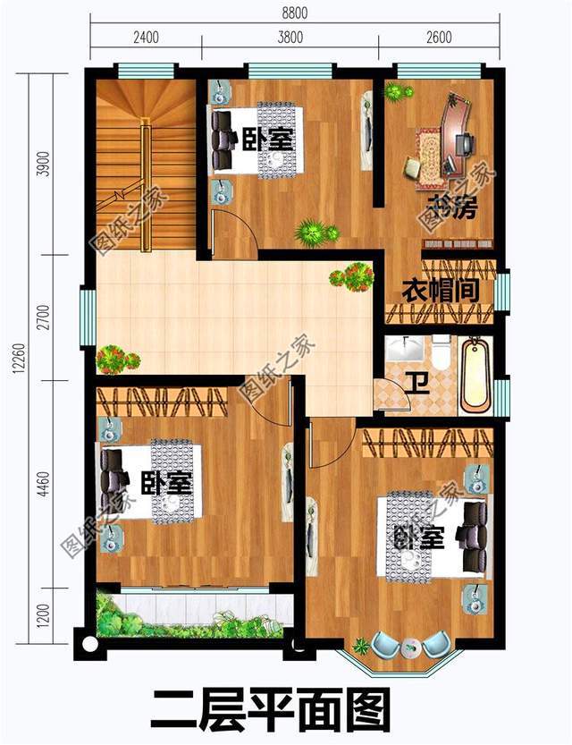 农村二间三层自建房图,小开间大惊喜,快看看适合你吗