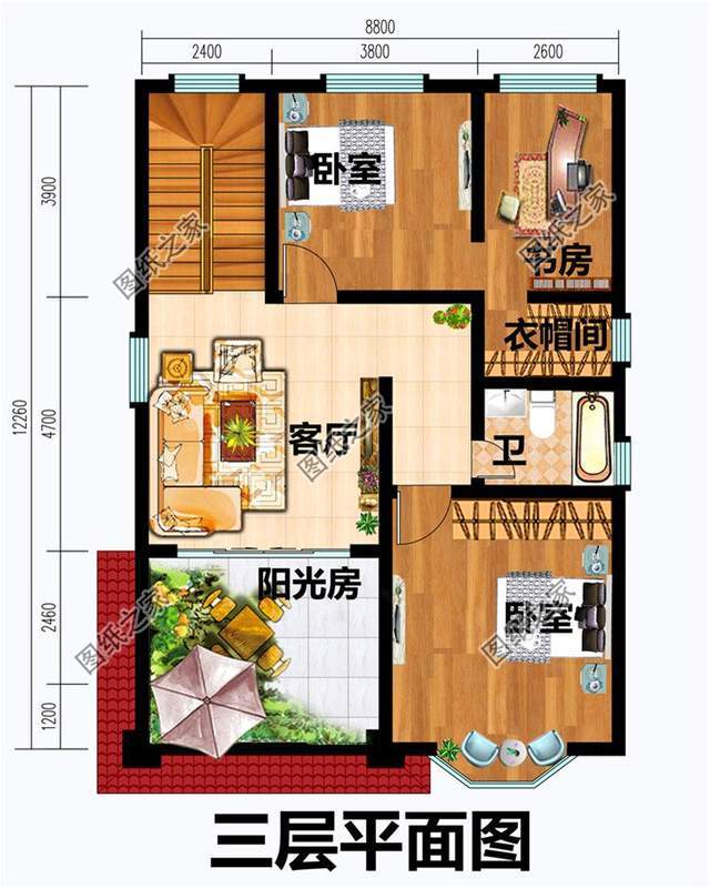 农村二间三层自建房图,小开间大惊喜,快看看适合你吗
