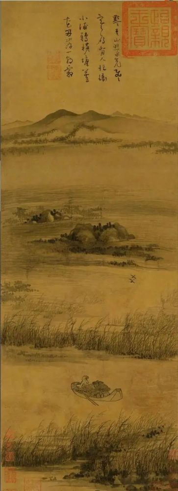 《淮扬洁秋图》是石涛的代表作之一,该幅作品描绘的是淮扬秋景.