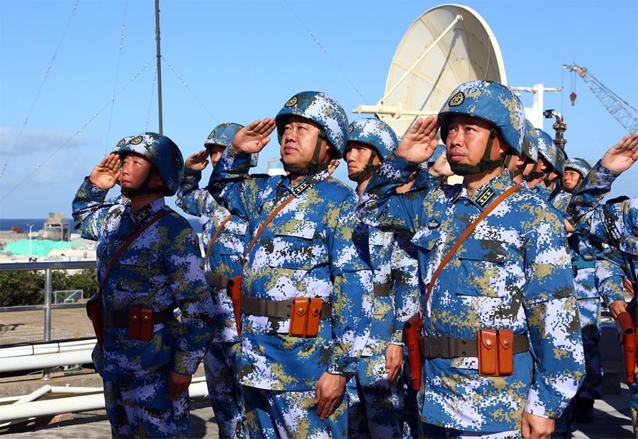 因此在过去十年间守岛部队最常穿的就是07式数码海洋迷彩服,这是世界