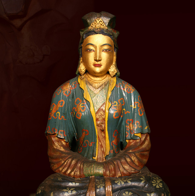 图/布达拉宫法王洞文成公主塑像