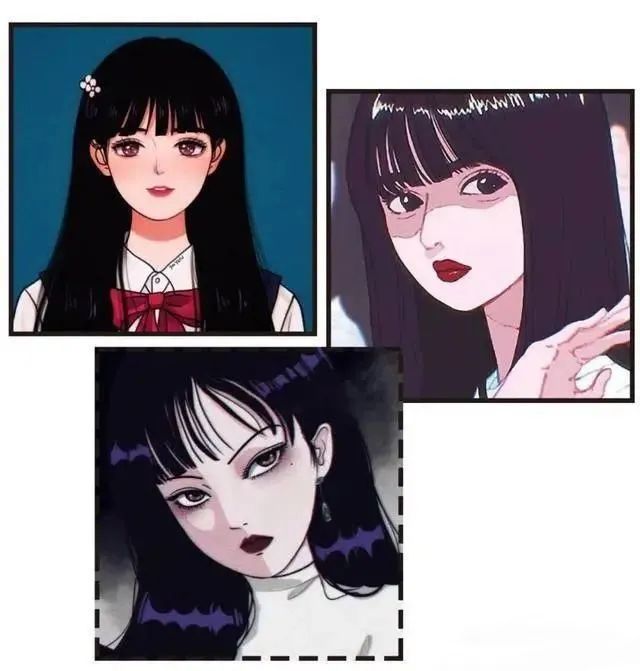 听名字就知道,这种刘海就像是动漫里面的女主发型 可甜可丧,剪个它