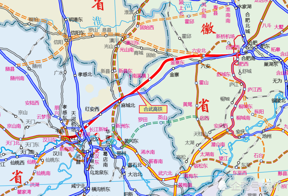 湖北黄冈将有7条高铁:2条已通车2条在建,其它3条如何分布?