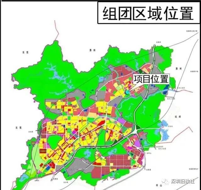 深圳龙岗区,丁山河畔旧改项目,坪地街道中心村城市更新旧改.