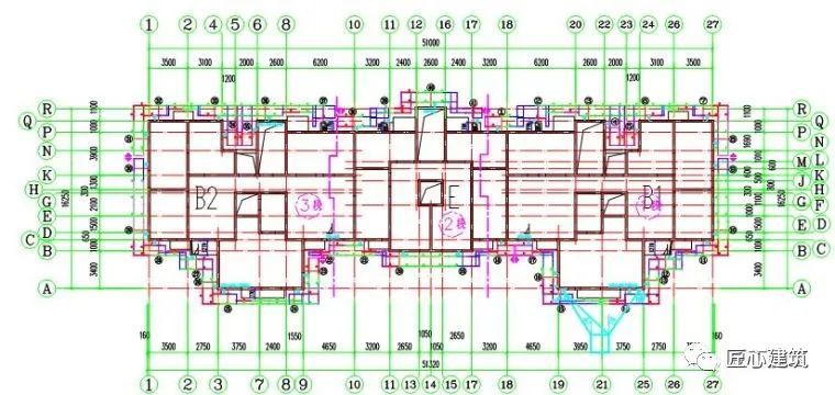 3,七号楼爬架布置平面图