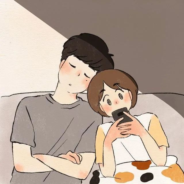 好鼾,"甜值"爆表的情侣插画,用恋爱里的那些事,温暖你