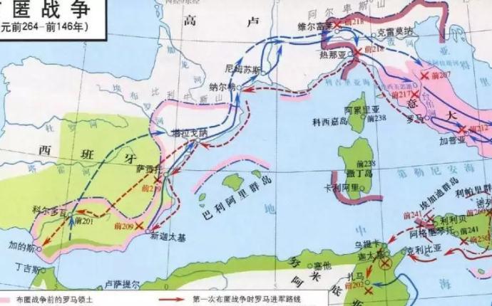 本是地中海沿岸强大的国家,结果却成了罗马扩张的垫脚