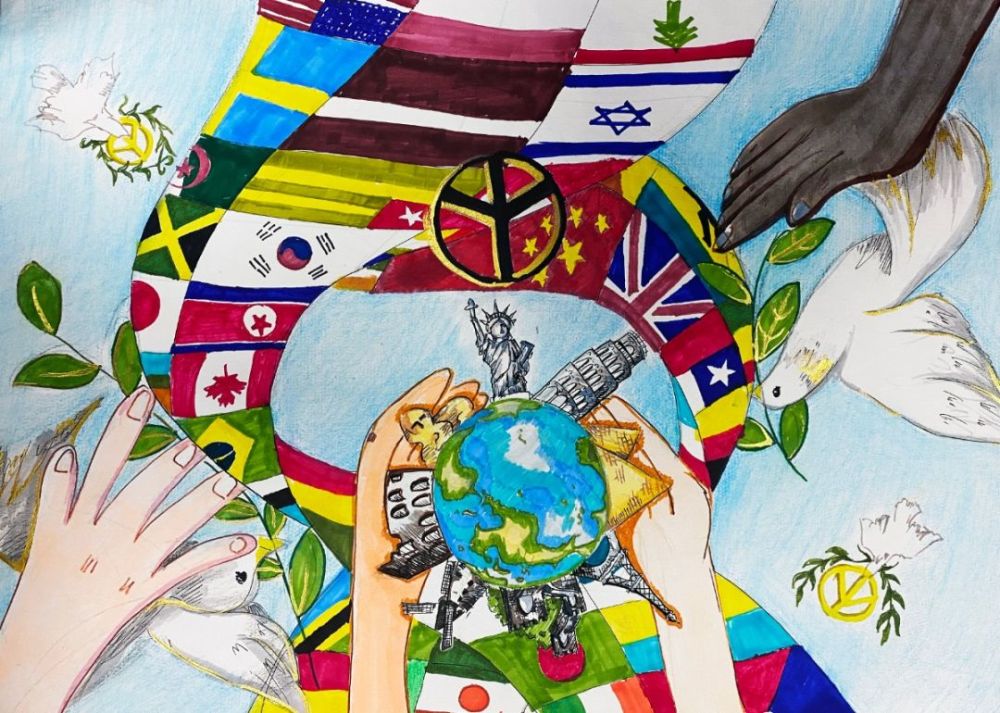 学子风采 | 我校学子在2020·全国少年儿童世界和平海报作品展中硕果
