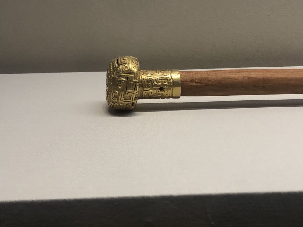 看见文物|金首铜樽权杖,迄今发现唯一的金权杖