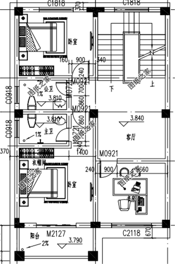 农村三层半别墅设计图,建房不知道选什么户型,快来看看这三款吧