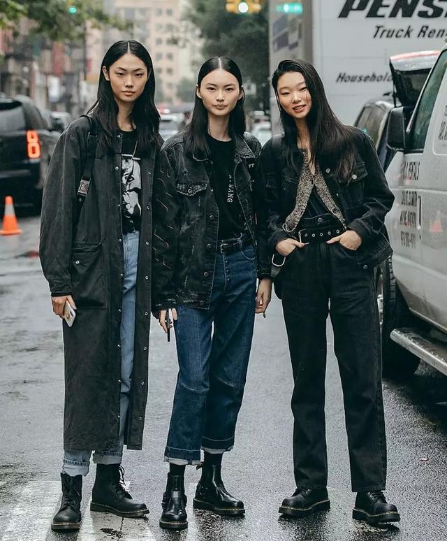 尖头的马丁靴则摆脱了它无性别穿搭的固有风格,多了女人味,但是只