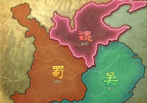 魏,蜀,吴三国地图