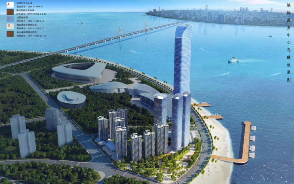 360米湛江第一高楼首曝规划投资50亿海东新区爆发