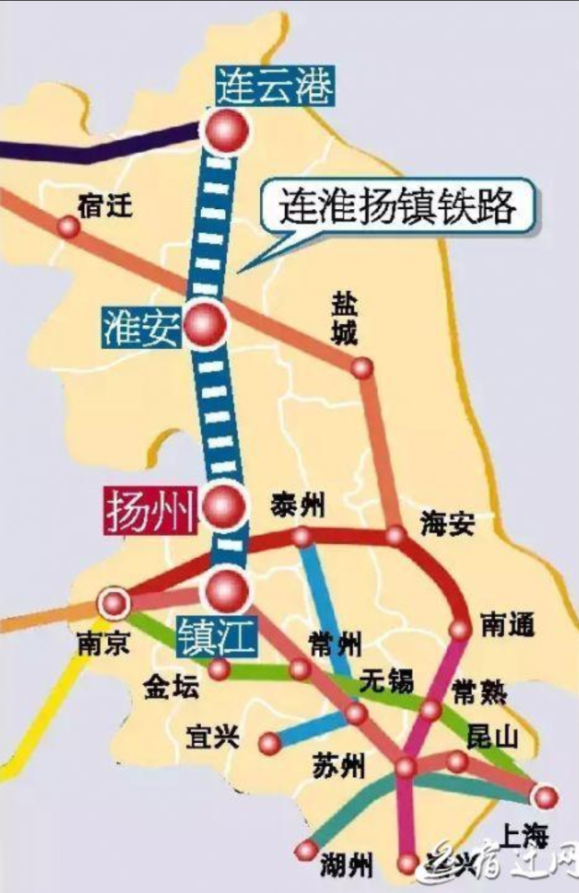 1月20日全国铁路网规划完成.苏北5市,将正式接入全国铁路网.