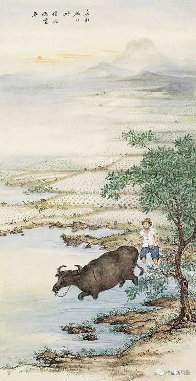 十大名家的耕牛图,让你闻到泥土的芳香!
